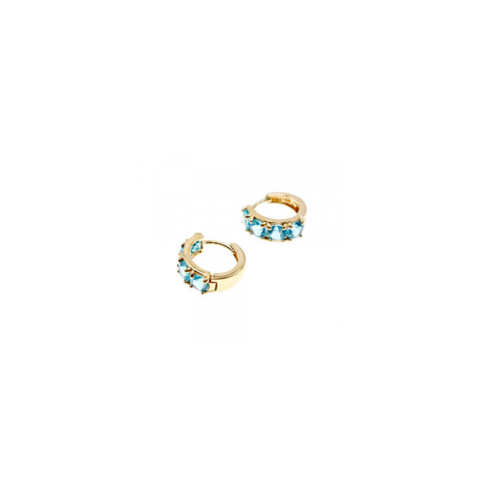 14K YELLOW GOLD TOPAZ EARRINGS