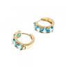 14K Yellow Gold Topaz Earrings