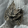 925 Sterling Silver Dragon Ring Size 9