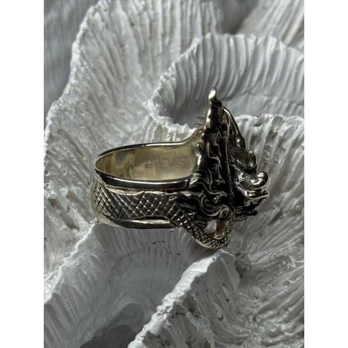 925 STERLING SILVER DRAGON RING SIZE 9