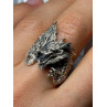 925 STERLING SILVER DRAGON RING SIZE 9