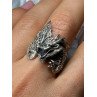 925 STERLING SILVER DRAGON RING SIZE 9