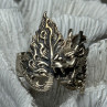 925 Sterling Silver Dragon Ring Size 9