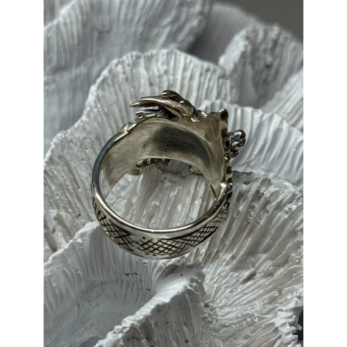 925 STERLING SILVER DRAGON RING SIZE 9