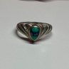 925 Sterling Silver Turquoise Ring Size 5.5