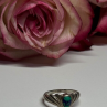 925 Sterling Silver Turquoise Ring Size 5.5