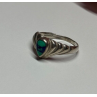 925 Sterling Silver Turquoise Ring Size 5.5