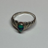 925 Sterling Silver Turquoise Ring Size 5.5