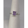 925 Sterling Silver Ring With Amethyst Size 6.75