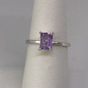 925 Sterling Silver Ring With Amethyst Size 6.75