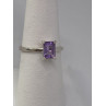 925 Sterling Silver Ring With Amethyst Size 6.75