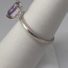 925 Sterling Silver Ring With Amethyst Size 6.75