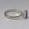 925 Sterling Silver Ring With Amethyst Size 6.75