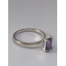 925 Sterling Silver Ring With Amethyst Size 6.75