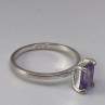 925 Sterling Silver Ring With Amethyst Size 6.75