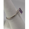 925 Sterling Silver Ring With Amethyst Size 6.75