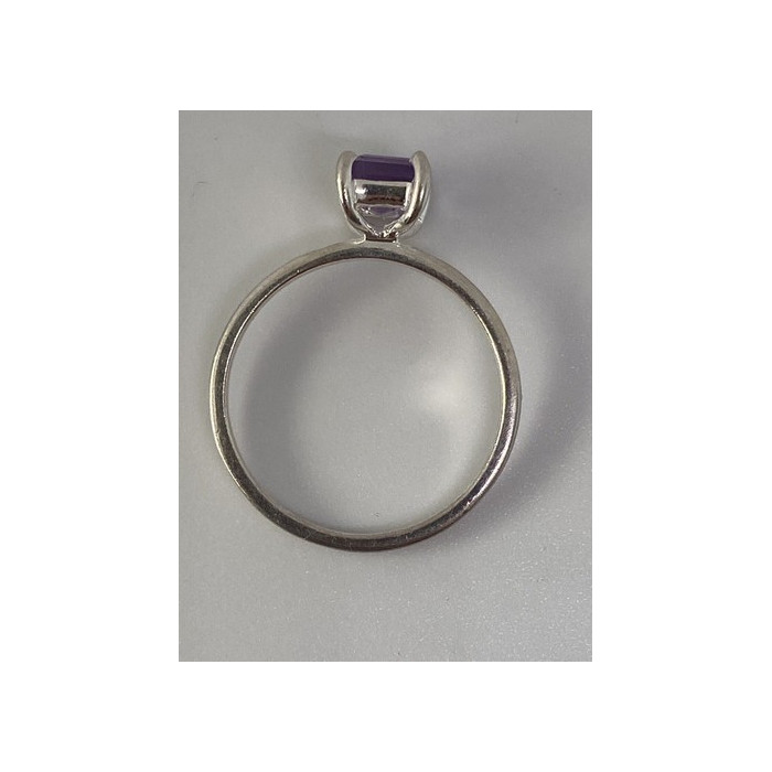 925 Sterling Silver Ring With Amethyst Size 6.75