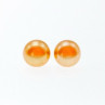 925 Sterling Silver Orange Pearls Stud Earrings