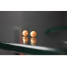 925 Sterling Silver Orange Pearls Stud Earrings