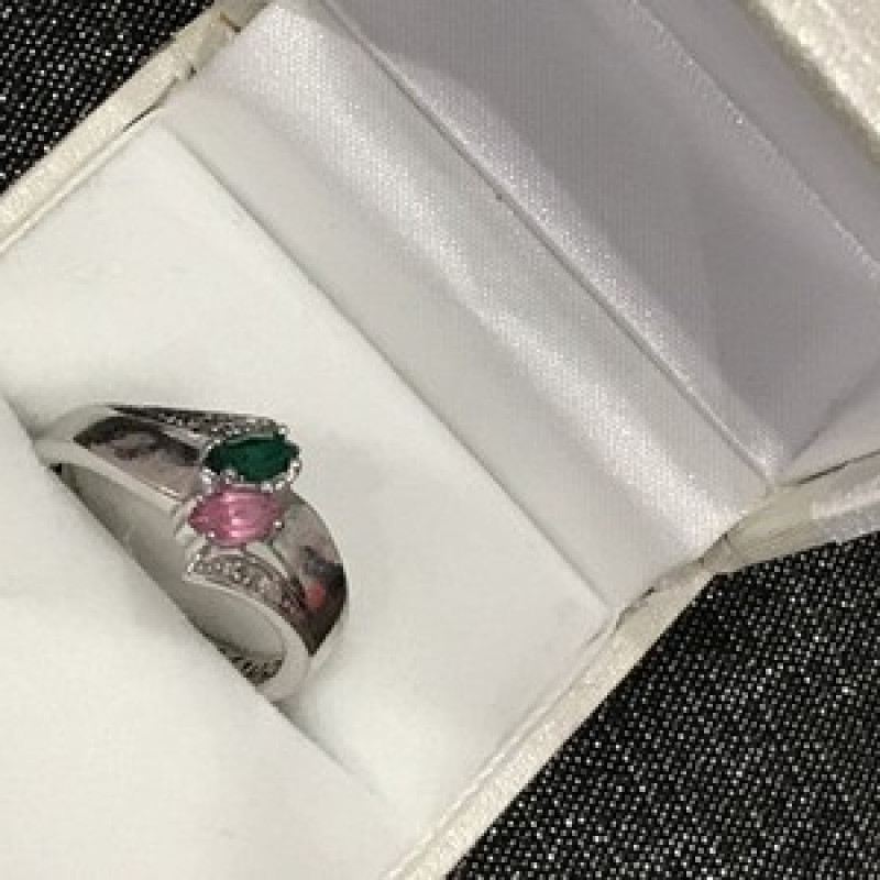 925 Sterling Silver CZ Ring Size 6.5