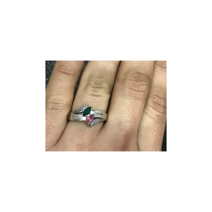 925 Sterling Silver CZ Ring Size 6.5