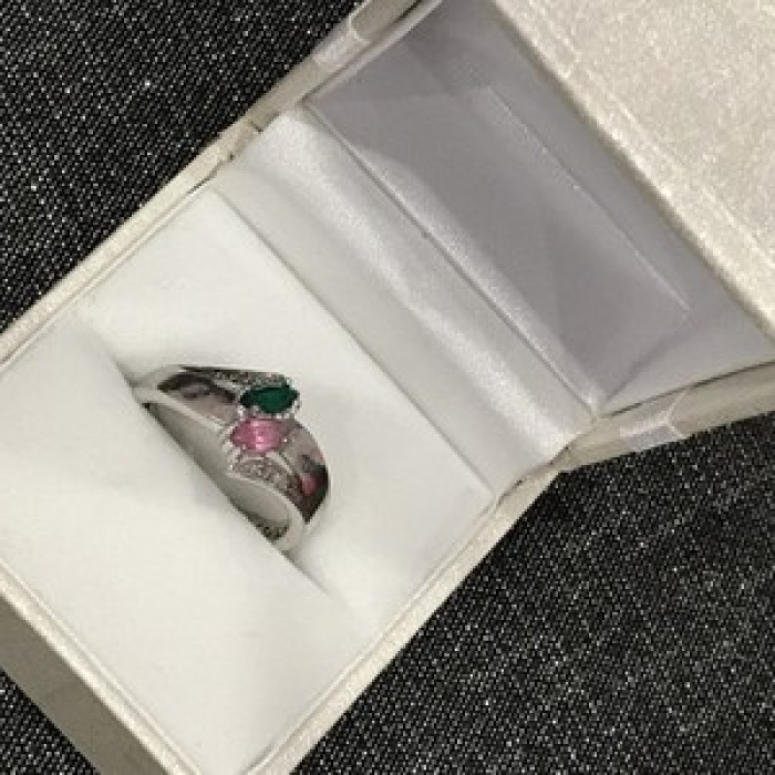 925 Sterling Silver CZ Ring Size 6.5