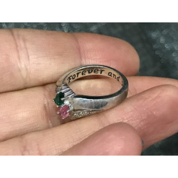 925 Sterling Silver CZ Ring Size 6.5