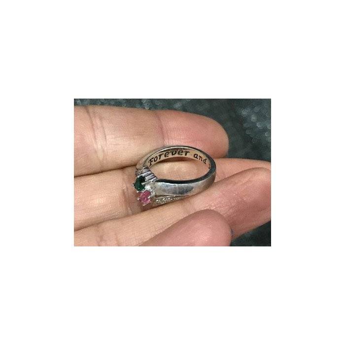 925 Sterling Silver CZ Ring Size 6.5