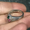 925 Sterling Silver CZ Ring Size 6.5
