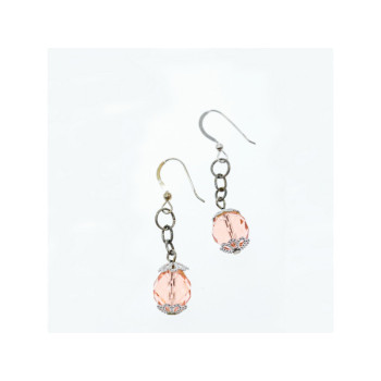 925 Sterling Silver Jewelry Glass Earrings