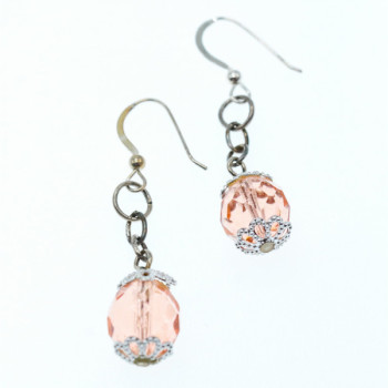 925 Sterling Silver Jewelry Glass Earrings