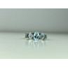 925 Sterling Silver Blue Spinel Ring Size 6.5