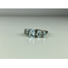 925 Sterling Silver Blue Spinel Ring Size 6.5