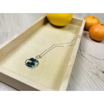 925 Sterling Silver Haliotis Chain With Pendant