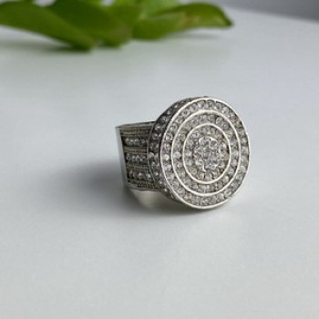 925 Sterling Silver CZ Ring Size 6.5