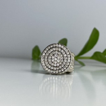 925 Sterling Silver CZ Ring Size 6.5