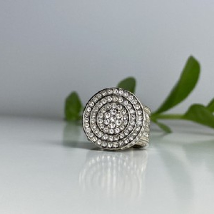 925 Sterling Silver CZ Ring Size 6.5