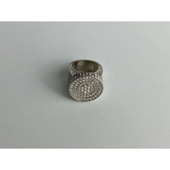 925 STERLING SILVER CZ RING SIZE 6.5