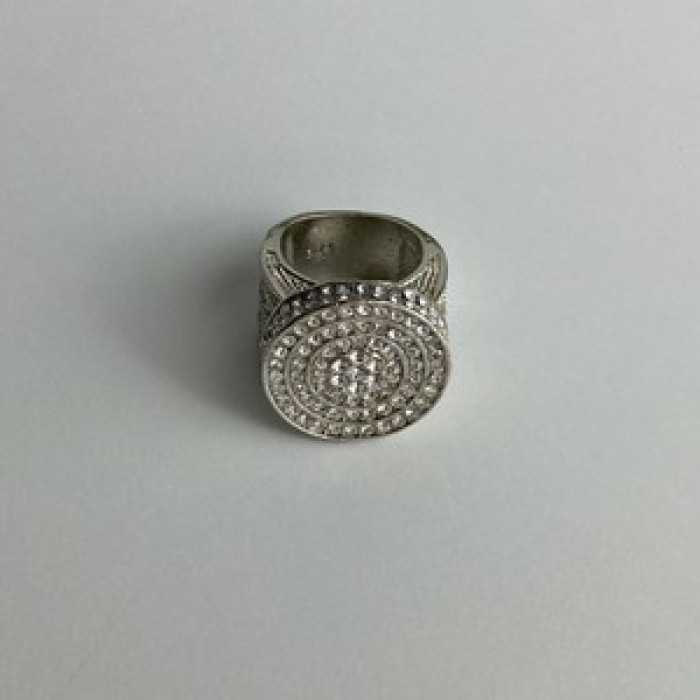 925 Sterling Silver CZ Ring Size 6.5