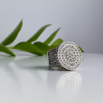 925 Sterling Silver CZ Ring Size 6.5