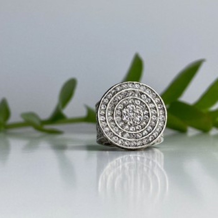 925 Sterling Silver CZ Ring Size 6.5