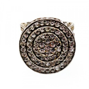 925 Sterling Silver CZ Ring Size 6.5