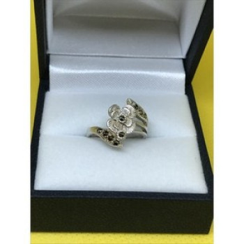925 Sterling Silver Black Spinel 