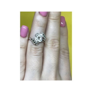 925 Sterling Silver Black Spinel 