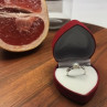 925 Sterling Silver Pearl & CZ Ring Size 5.5