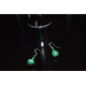 925 Sterling Silver Malachite Dangle Earrings