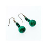 925 Sterling Silver Malachite Dangle Earrings