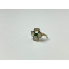 925 STERLING SILVER MOTHER OF PEARL & GREEN NEPHRITE 