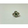 925 STERLING SILVER MOTHER OF PEARL & GREEN NEPHRITE 