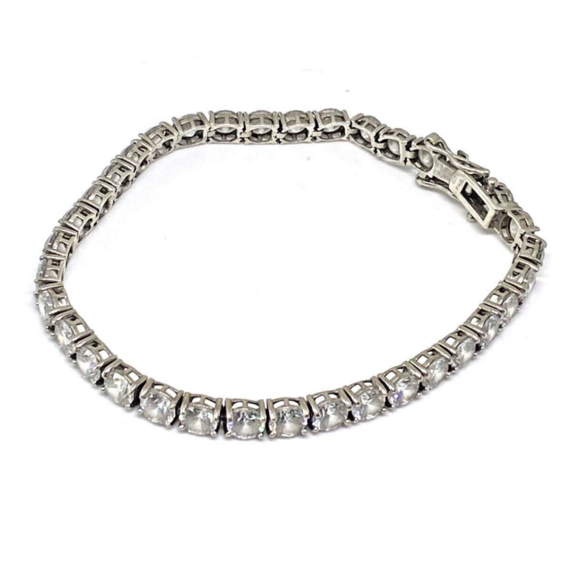 925 Sterling Silver CZ Bracelet